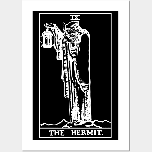 Tarot card The Hermit Wall Art by valentinahramov